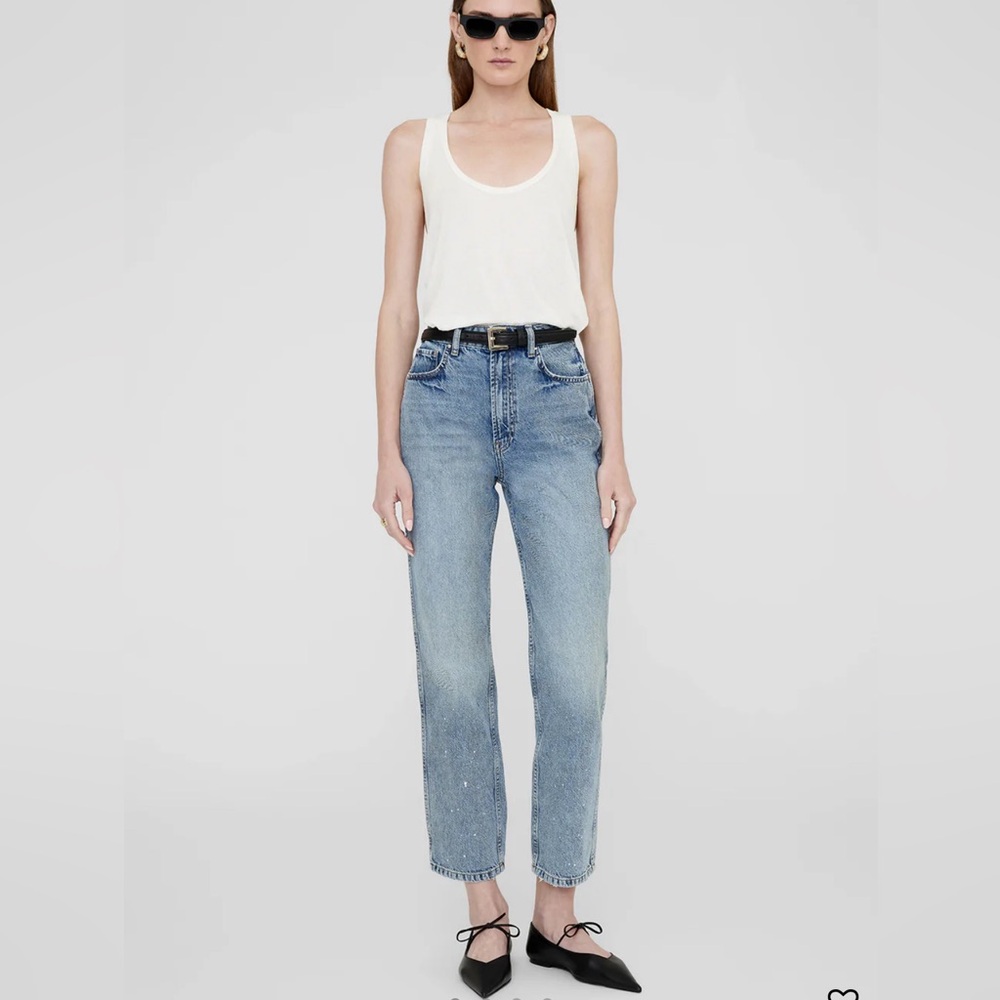 Anine bing vin straight leg jean